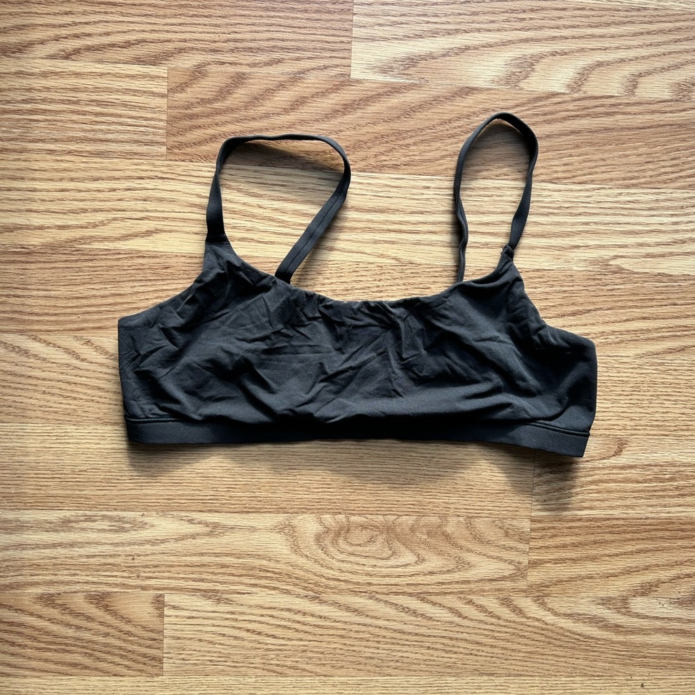 SKIMS FITS EVERYBODY SCOOP BRALETTE XL ONYX - Picture 2 of 5